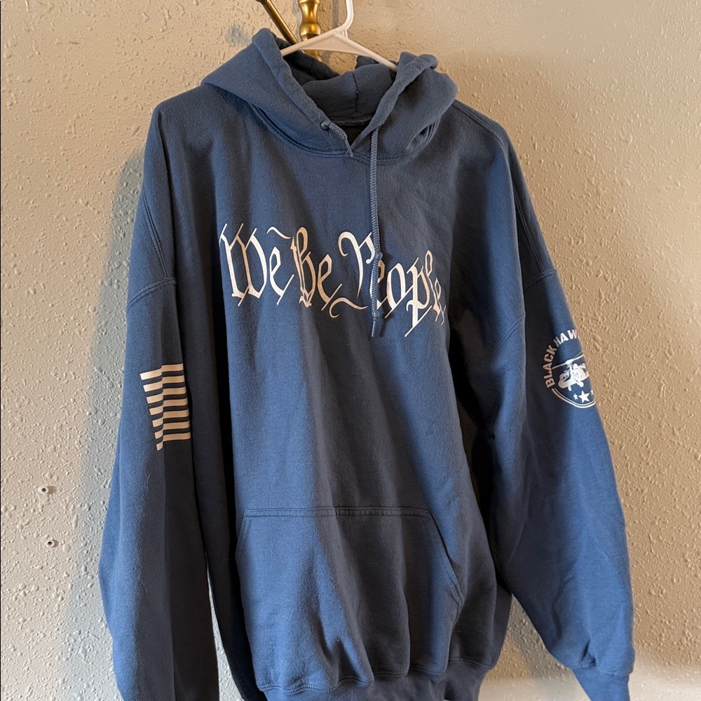 Blue Graphic Hoodie
